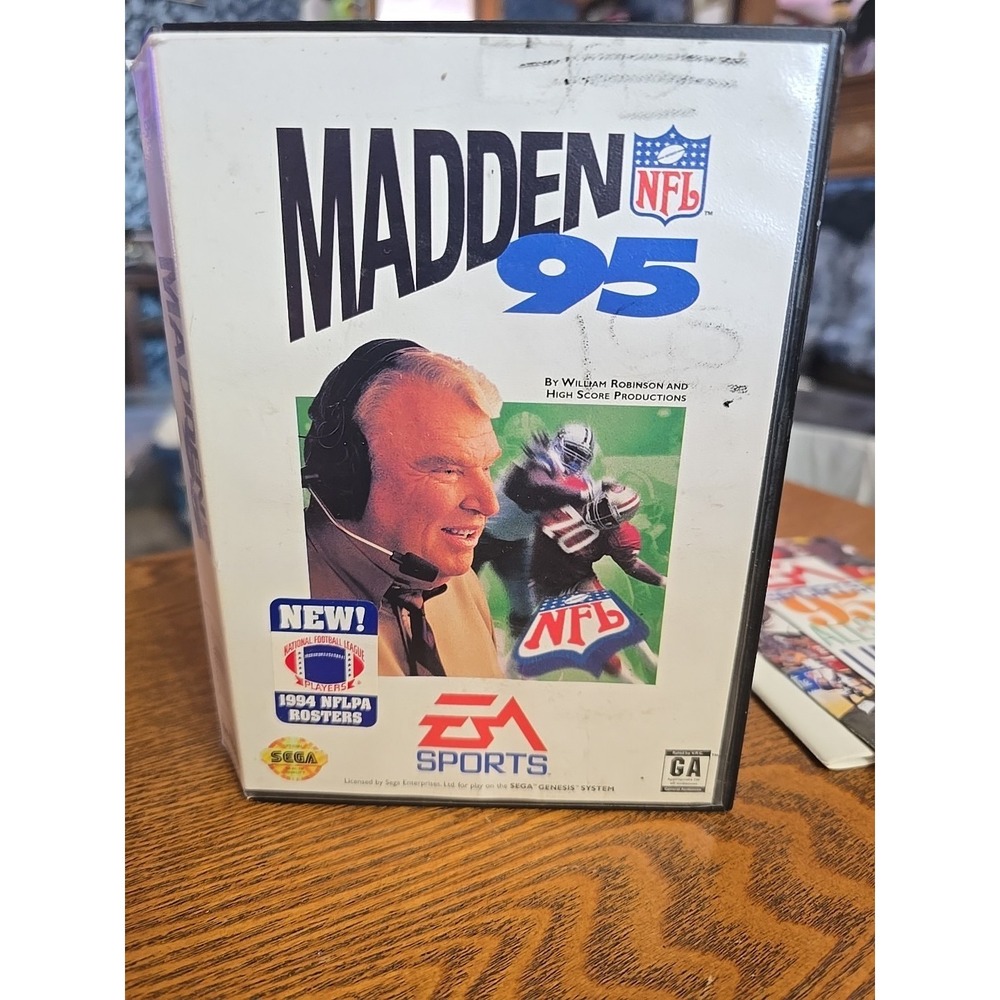NO‎ GAME Madden 95  MANUAL & CASE ONLY - Sega Genesis